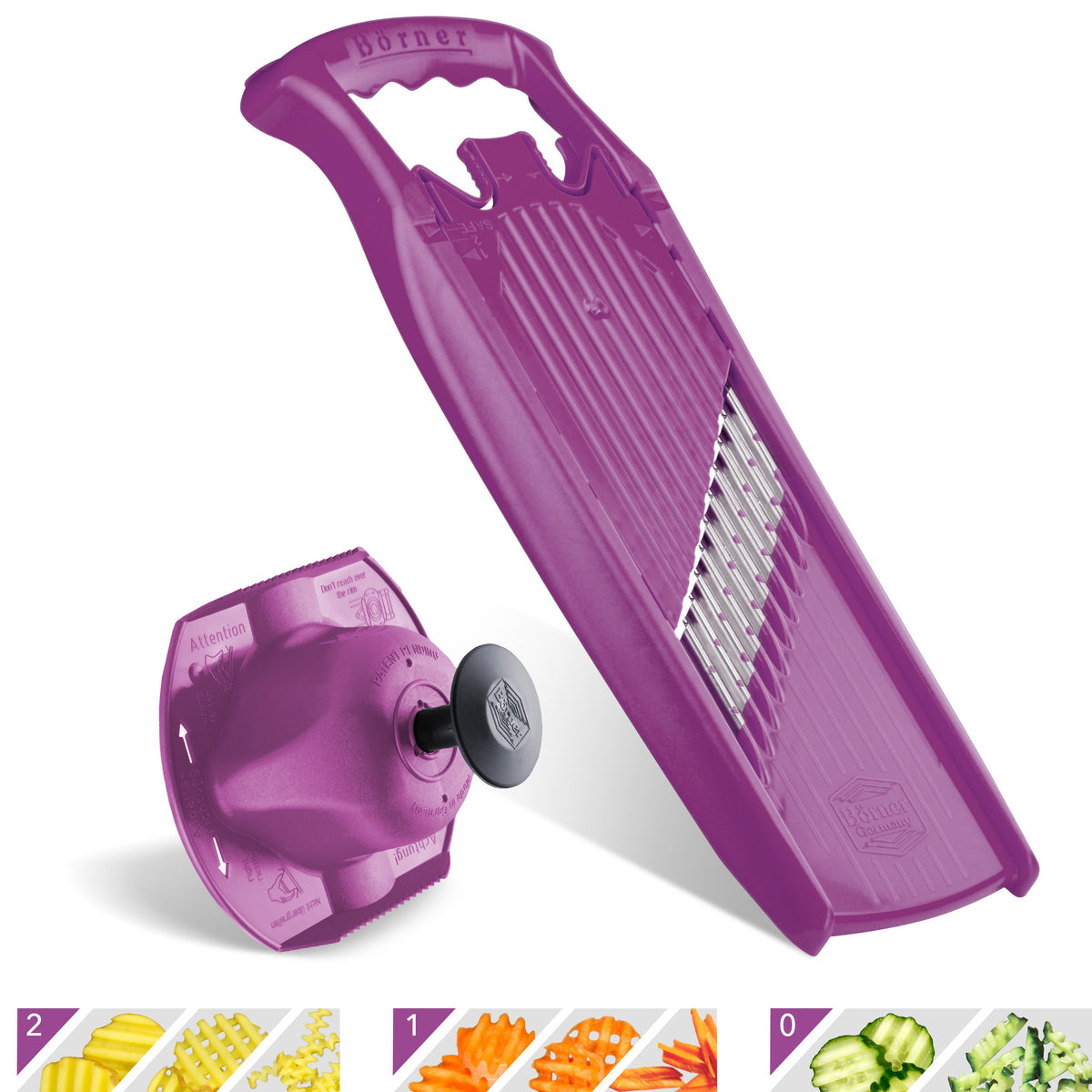 Börner Germany, Wave-Waffle Cutter with Food Safety Holder
