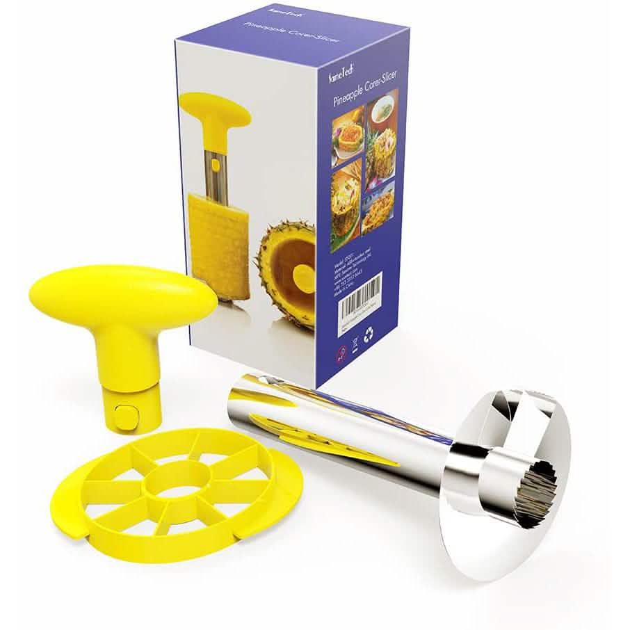 SameTech Easy Kitchen Tool Stainless Steel Fruit Pineapple Peeler Corer Slicer Cutter